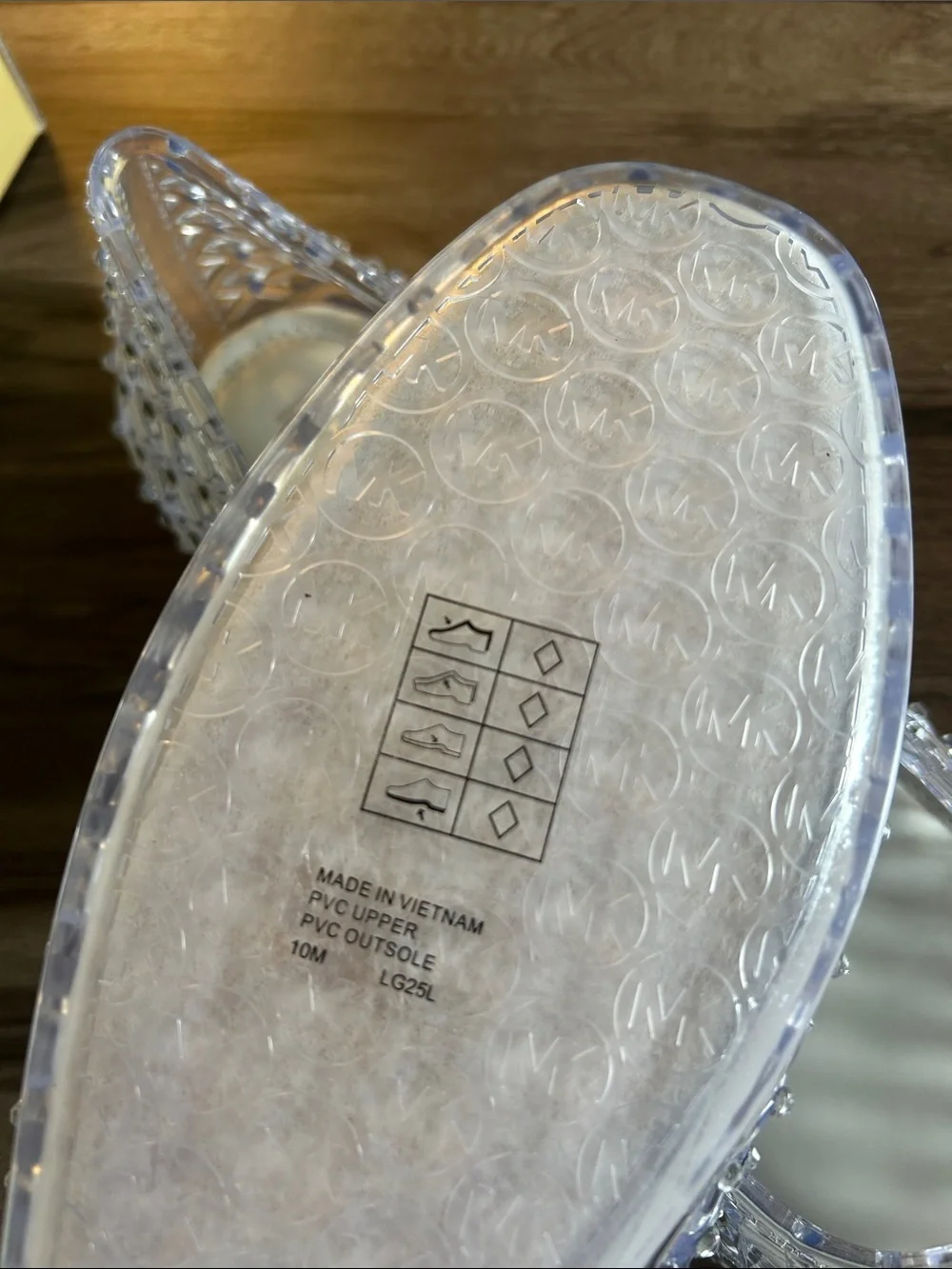 Michael Kors Crystal Mesh Ballet Flats - Clear/Silver